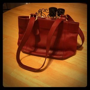 1980s vintage Coach leather bag